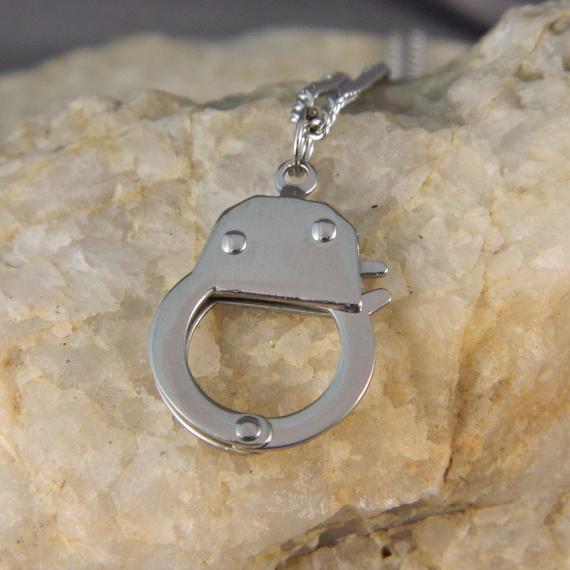 Ladies Stainless Steel Handcuff Necklace